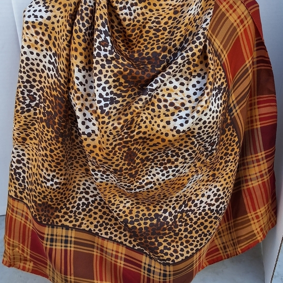 Echo Vintage Animal Print Silk Scarf - Picture 1 of 10